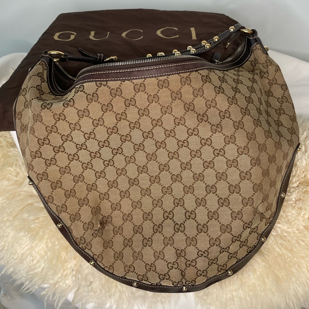 Gucci Monogram Biba Hobo Large